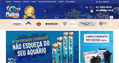 Desktop Screenshot of planetaaquarios.com.br